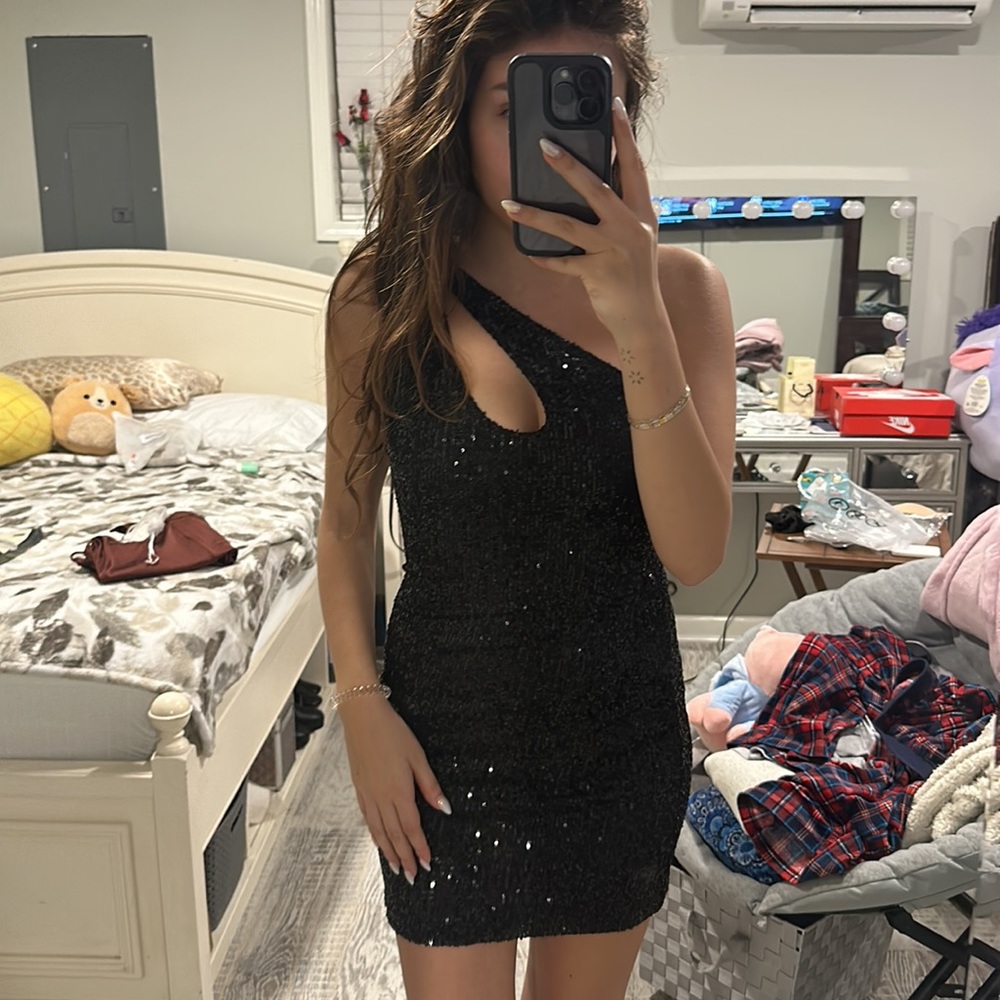Sparkly Party Bodycon Mini Dress